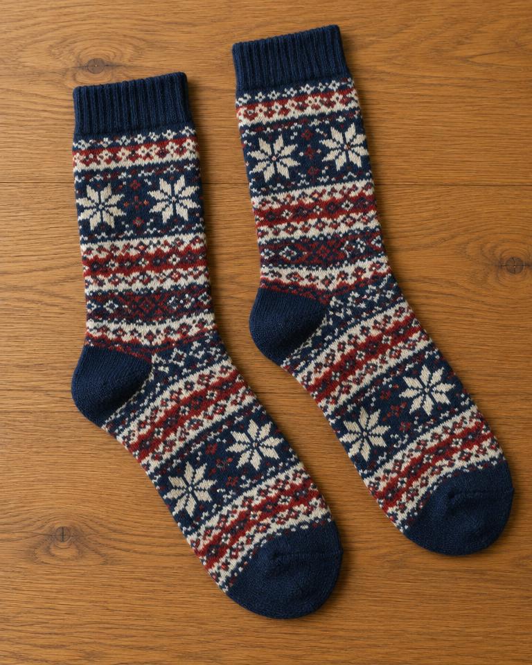 BURLINGTON Fair Isle Herren-Socken